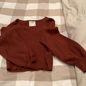 Abercrombie and Fitch sweater and chestnut brown